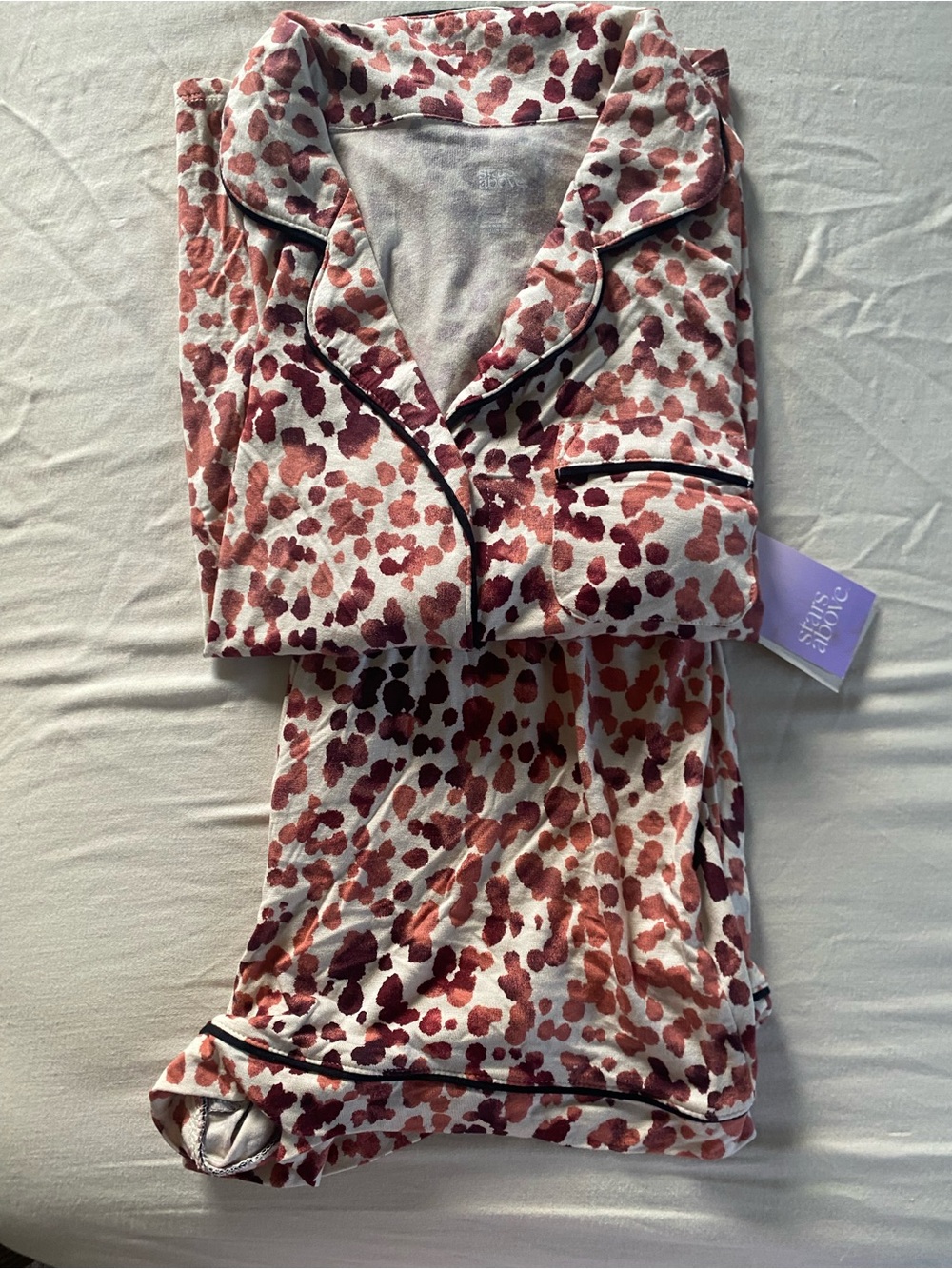 NWT Stars Above Pink/Red Multi Spotted 
Pajama Set - S
